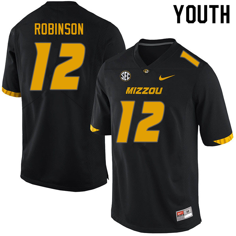 Youth #12 Shawn Robinson Missouri Tigers College Football Jerseys Sale-Black